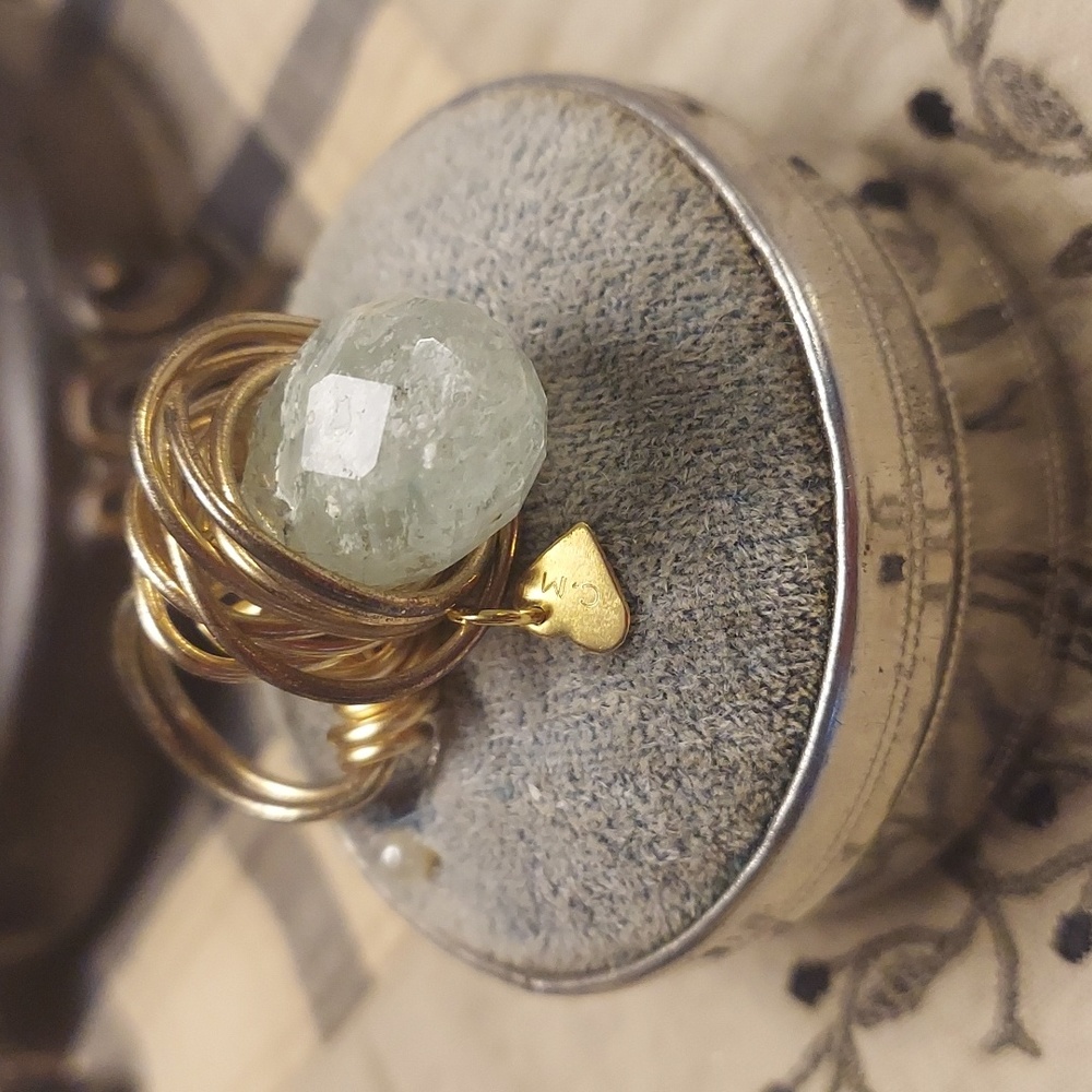 Vintage Hand Crafted One Of A Kind Gold Statement Ring